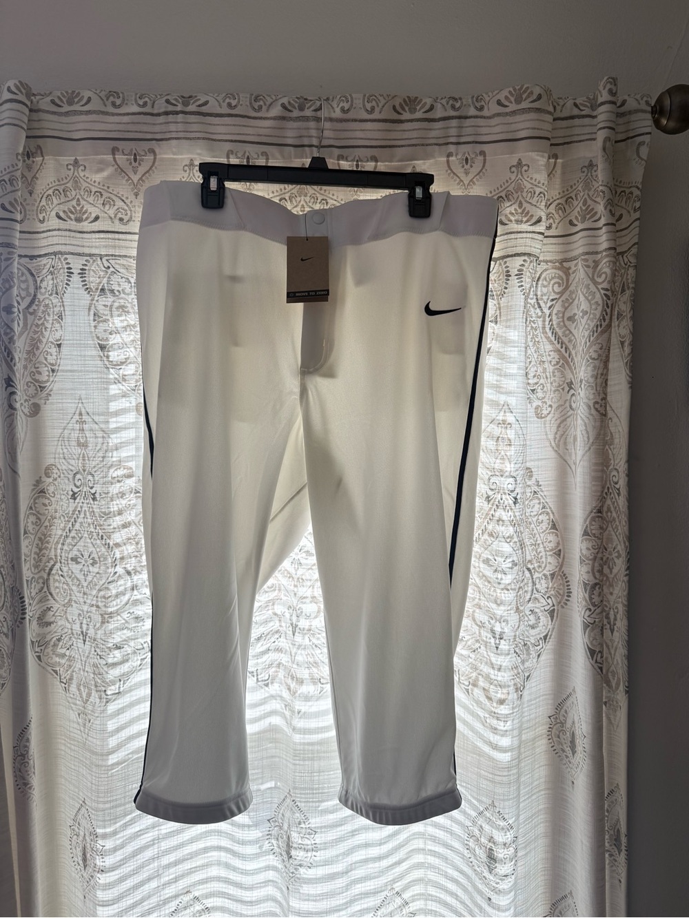 Nike White Men's Performance Sport Knickers  with Black Trim